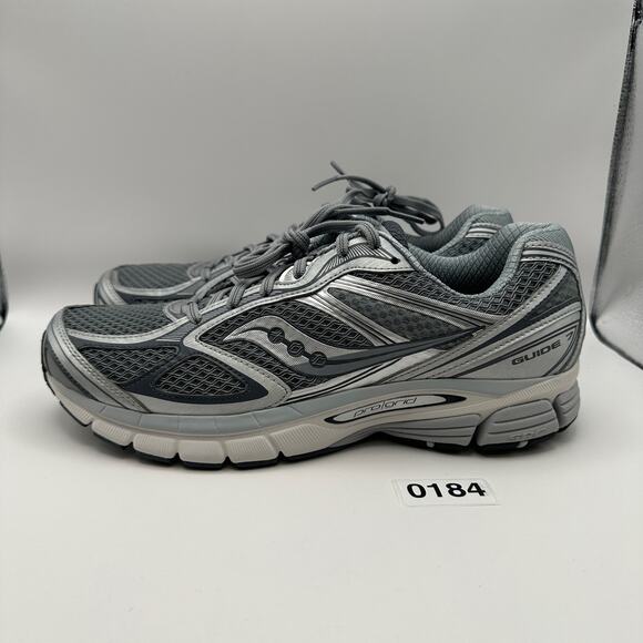 SAUCONY Men's 10 GUIDE 7 Progrid Running Shoes S70936-12 Silver/Gray - Picture 3 of 8